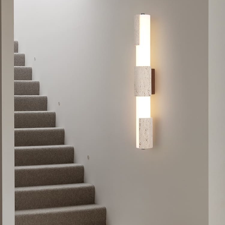 โคมไฟติดผนัง – Travertine Wall Decor Lamp XV