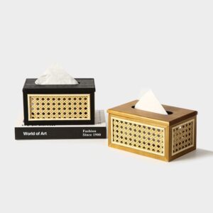 ที่ใส่กระดาษทิชชู่ตั้งโต๊ะ - Rattan Elegance Tissue Box