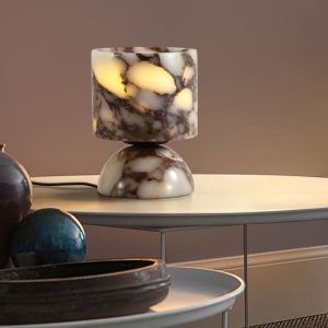 โคมไฟตั้งโต๊ะตกแต่งบ้าน – Marble Glow Table Lamp