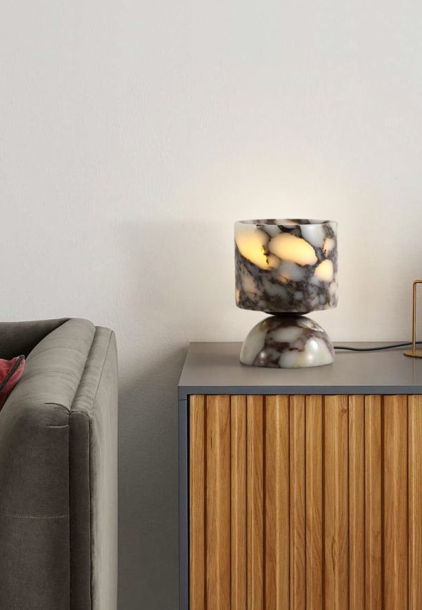 โคมไฟตั้งโต๊ะตกแต่งบ้าน - Marble Glow Table Lamp - Image 2