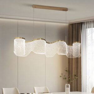โคมไฟแต่งบ้านติดเพดาน - Aurora Wave Chandelier III