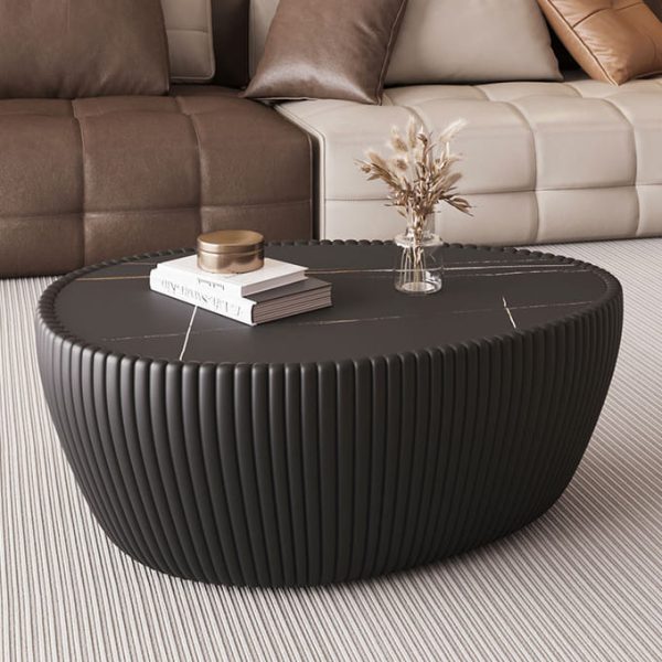 โต๊ะกลางห้องรับแขก - Valerio Ribbed Coffee Table - Image 2
