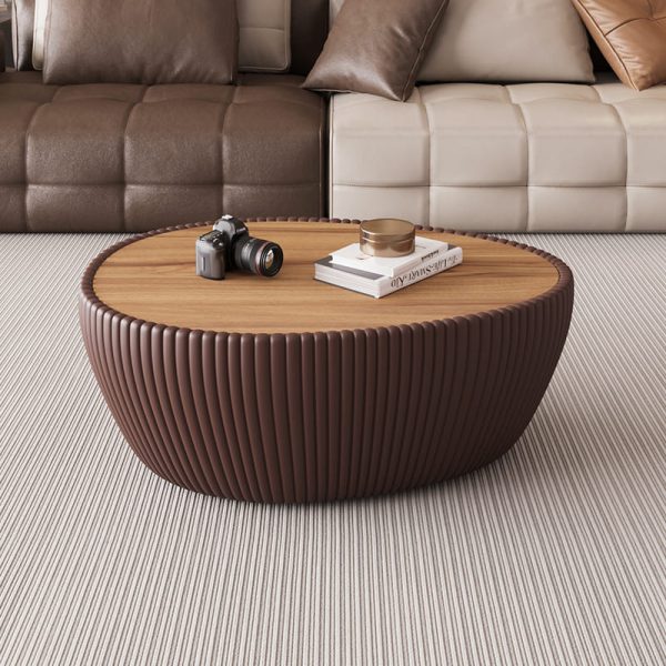 โต๊ะกลางห้องรับแขก - Valerio Ribbed Coffee Table - Image 3