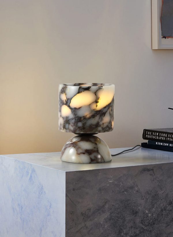 โคมไฟตั้งโต๊ะตกแต่งบ้าน - Marble Glow Table Lamp - Image 5