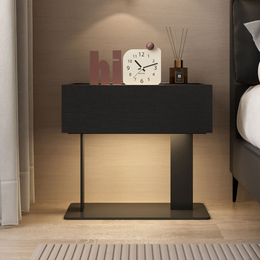 Monolithic Rectangular Smart Side Table โต๊ะข้างตกแต่งบ้าน - Halo Smart Side Table - HomeStudio