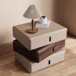 โต๊ะข้างตกแต่งบ้าน - Rotating Designed Drawer Side Table III