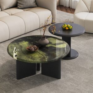 ชุดโต๊ะกลางห้องรับแขก - VERDE Marble Center Table