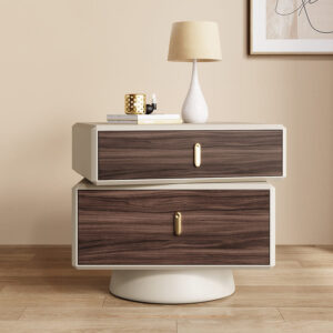 โต๊ะข้างตกแต่งบ้าน - Rotating Designed Drawer Side Table II