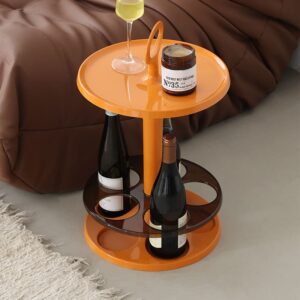 โต๊ะข้างตกแต่งบ้าน - Wine Rack Designed Side Table II