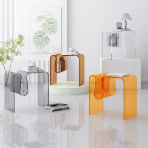 โต๊ะข้างตกแต่งบ้าน - Acrylic Designed Bookshelf Side Table X