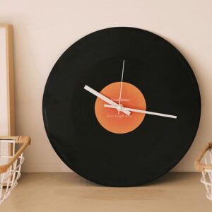 นาฬิกาตั้งโต๊ะตกแต่งบ้าน - Home Decorating Vinyl Clock