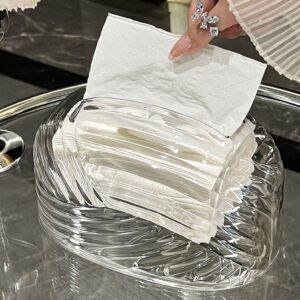 ที่ใส่กระดาษทิชชู่ตั้งโต๊ะ - Wave Crystal Tissue Holder