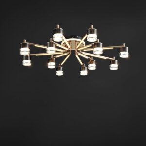 โคมไฟแต่งบ้านติดเพดาน - Luxury Circle Designed Livingroom Ceiling Lamp I