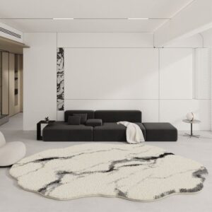 พรมแต่งบ้าน - Marble Designed Shaped Carpet