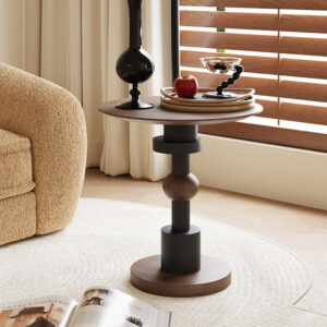 โต๊ะข้างตกแต่งบ้าน - Wooden Decor Designed Side Table XV