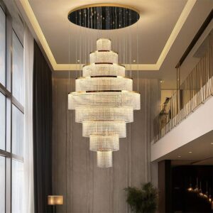 โคมไฟแต่งบ้านติดเพดาน - Aurora Cascade Chandelier