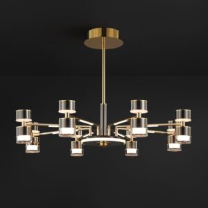 โคมไฟแต่งบ้านติดเพดาน - Luxury Circle Designed Livingroom Ceiling Lamp II