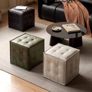 เก้าอี้สำหรับตกแต่งบ้าน – Cube Designed Decor Stool III
