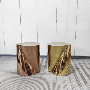 โต๊ะข้างตกแต่งบ้าน - Metallic Designed Side Table XV