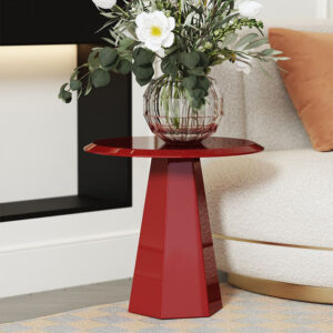 โต๊ะข้างตกแต่งบ้าน - Red Designed Decor Side Table