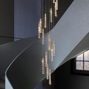 โคมไฟแต่งบ้านติดเพดาน - Lux Stair Chandelier