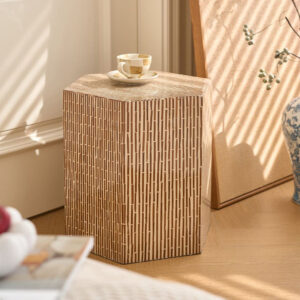 โต๊ะข้างตกแต่งบ้าน - Mosaic Decor Hex Side Table