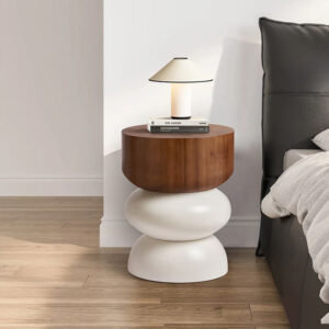 โต๊ะข้างตกแต่งบ้าน - Wooden Designed Side Table XIV