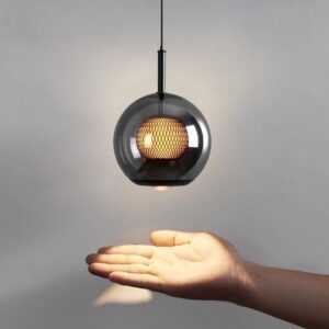 โคมไฟแต่งบ้านติดเพดาน - Obsidian Sphere Pendant Light