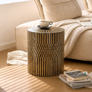โต๊ะข้างตกแต่งบ้าน - Mosaic Decor Circle Side Table