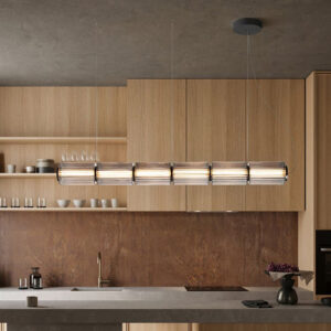 โคมไฟแต่งบ้านติดเพดาน – Linear Glass Ceiling Lamp III