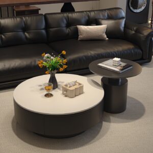 ชุดโต๊ะกลางห้องรับแขก - Orion Duo Marble Coffee Table