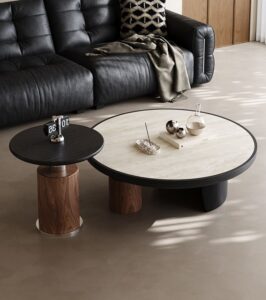 ชุดโต๊ะกลางห้องรับแขก – Vero Round Coffee Table Set