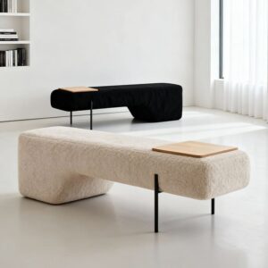 ม้านั่งสำหรับตกแต่งบ้าน – LUNARA Curve Bench