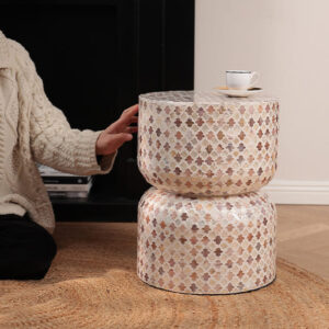 โต๊ะข้างตกแต่งบ้าน - ZAHARA Mosaic Side Table