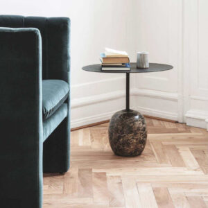โต๊ะข้างตกแต่งบ้าน - Oval Stone Side Table