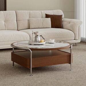 โต๊ะกลางห้องรับแขก - Avero Marble Center Table