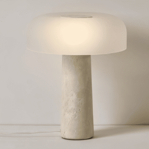 โคมไฟตั้งโต๊ะตกแต่งบ้าน – Nordic Travertine Table Lamp