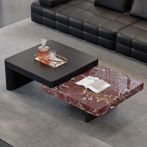 ชุดโต๊ะกลางห้องรับแขก - Noir Marble Duo Table