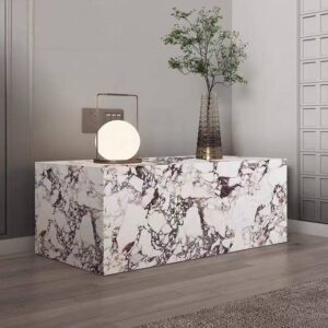 โต๊ะข้างตกแต่งบ้าน – Stone Pedestal Table